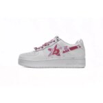 Bapesta A Bathing Ape Bape Sta Low White Red Camouflage 1H20-191-045