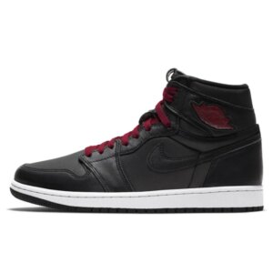 Air Jordan 1 Retro High Black Satin Gym Red 555088-060