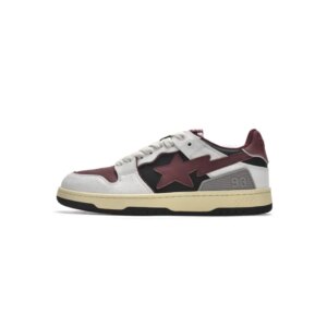 Bapesta Bape Sk8 Sta Low Red Grey 1I20-291-020