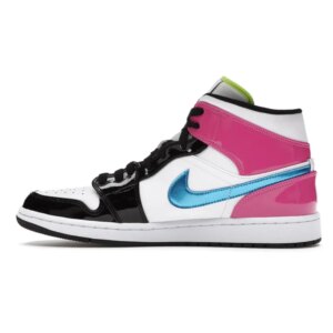 Air Jordan 1 Mid White Black Cyber Pink CZ9834-100